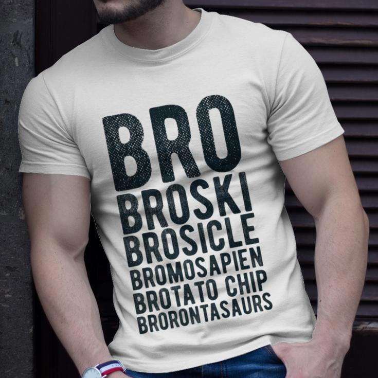 Brother Bro Names Sibling Family Or Friends T-Shirt Gifts for Him