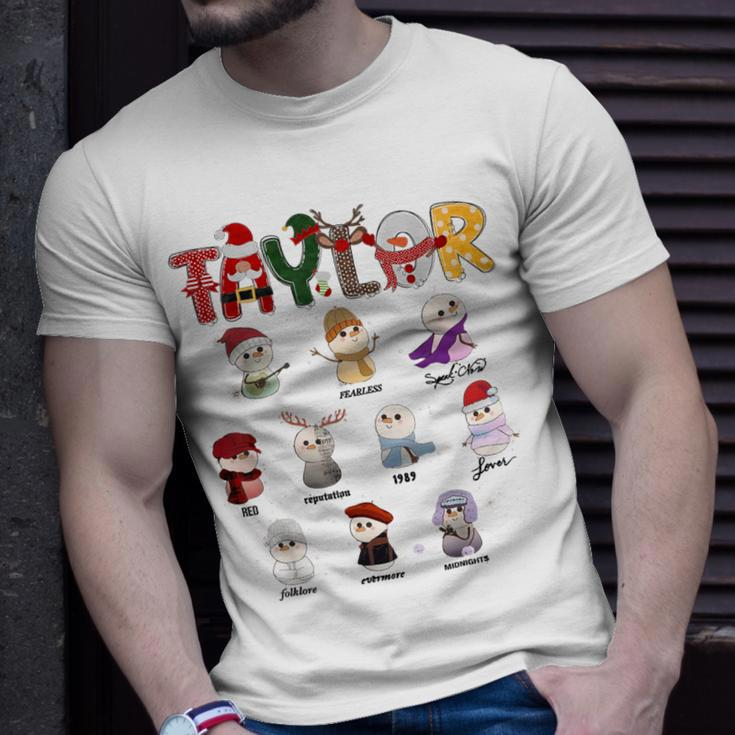 Christmas Taylor Santa First Name Personalized Xmas T-Shirt Gifts for Him