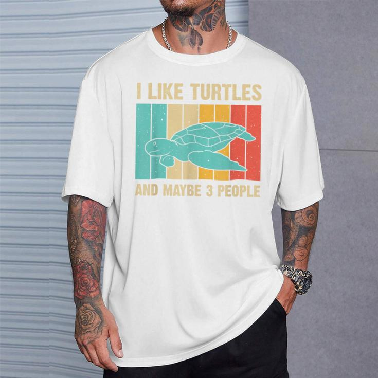 Turtle Sea Turtle Lover Boys Girls T-Shirt Gifts for Him