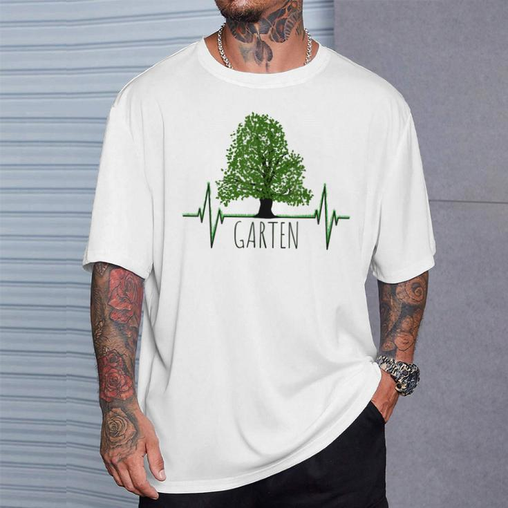 Garden Gardening Gardening Tree Heartbeat T-Shirt Geschenke für Ihn