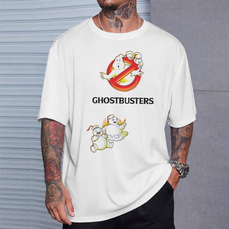 Ghostbusters Frozen Empire No Ghost Stay Puft Gray T-Shirt Geschenke für Ihn