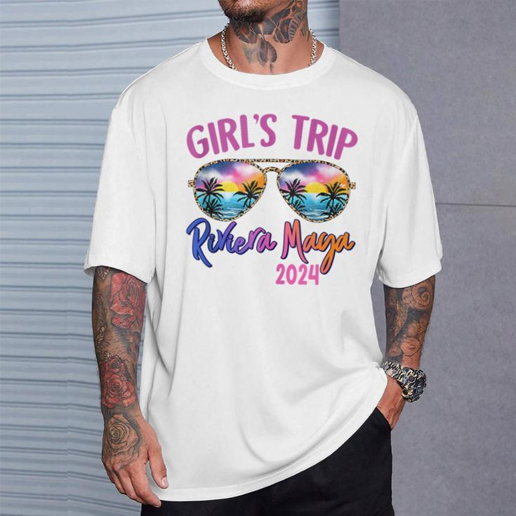 Girls Trip Riviera Maya Mexico 2024 Sunglasses Summer Squad T-Shirt Gifts for Him