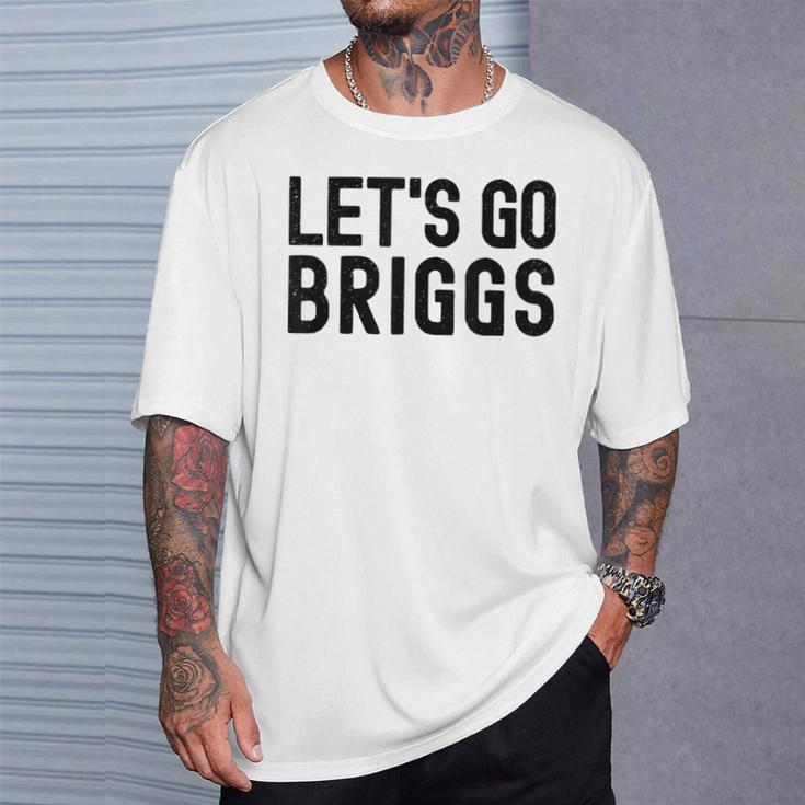 Lets Go Briggs Name Personalized Boys Birthday T-Shirt Gifts for Him
