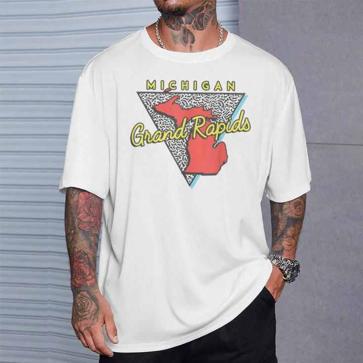 Grand Rapids MichiganVintage Mi Triangle T-Shirt Gifts for Him