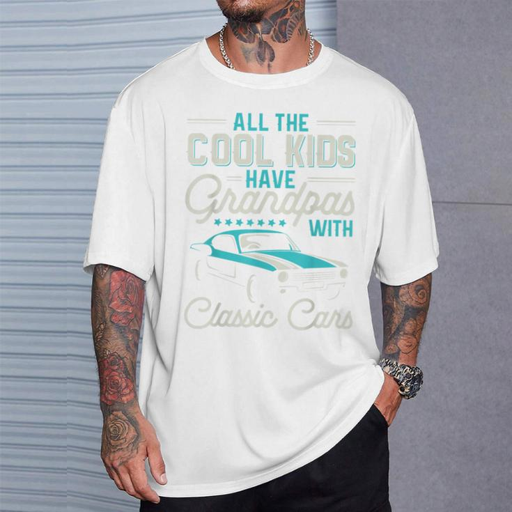 Grandpas With Classic Cars Vintage Car Enthusiast T-Shirt Gifts for Him