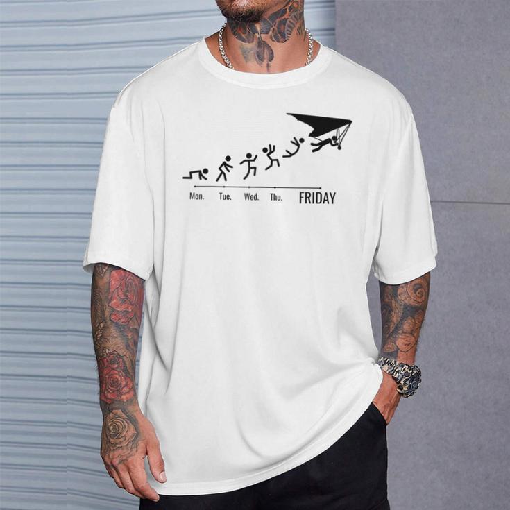 Hang-Gliding Delta-Glider Delta-Gliding Weekend Hang-Glider T-Shirt Gifts for Him