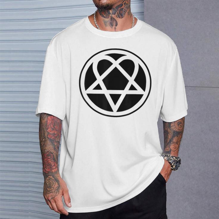 Heartagram Pentagram T-Shirt Geschenke für Ihn