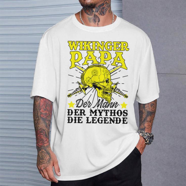 Herren Wikinger Papaateratertag Mann Mythos Legendeiking T-Shirt Geschenke für Ihn