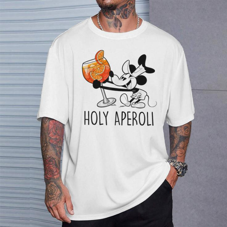 Holy Aperoli X Mouse Spritz Club Hallöchen Aperölchen White T-Shirt Geschenke für Ihn
