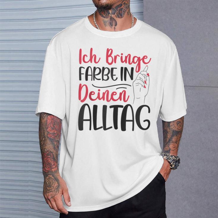 Ich Bringe Farbe In Deinen Alltag Maler Papa Lackierer Kapuzenjacke T-Shirt Geschenke für Ihn