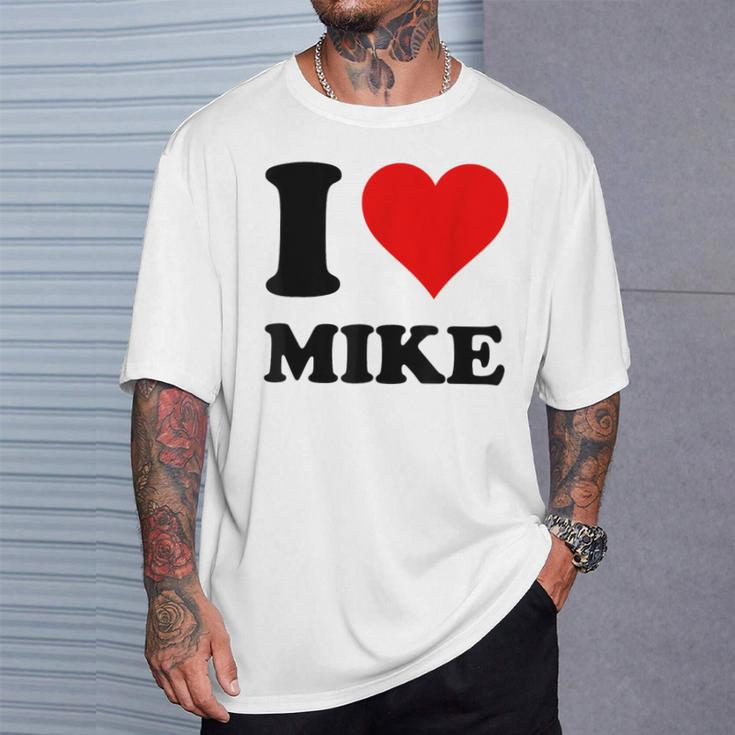 Ich Liebe Mike T-Shirt Geschenke für Ihn