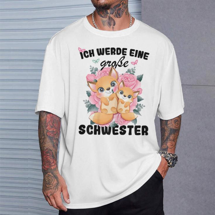 Ich Werde Große Schwester T-Shirt, Ankündigung Geschwisterliebe Geschenke für Ihn