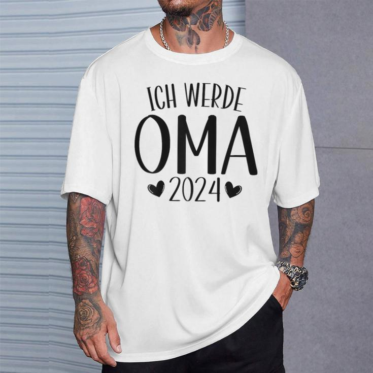 Ich Werde Oma 2024 German Language T-Shirt Geschenke für Ihn