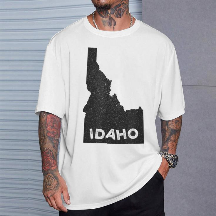 Idaho Roots State Map Home Love Pride T-Shirt Gifts for Him