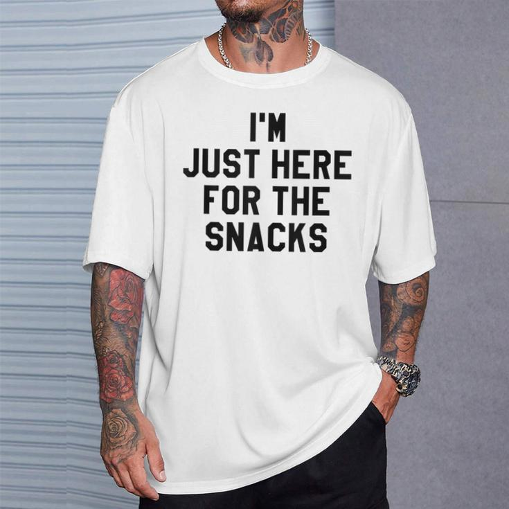 I'm Just Here For The Snacks I Travel Food Lover T-Shirt Gifts for Him
