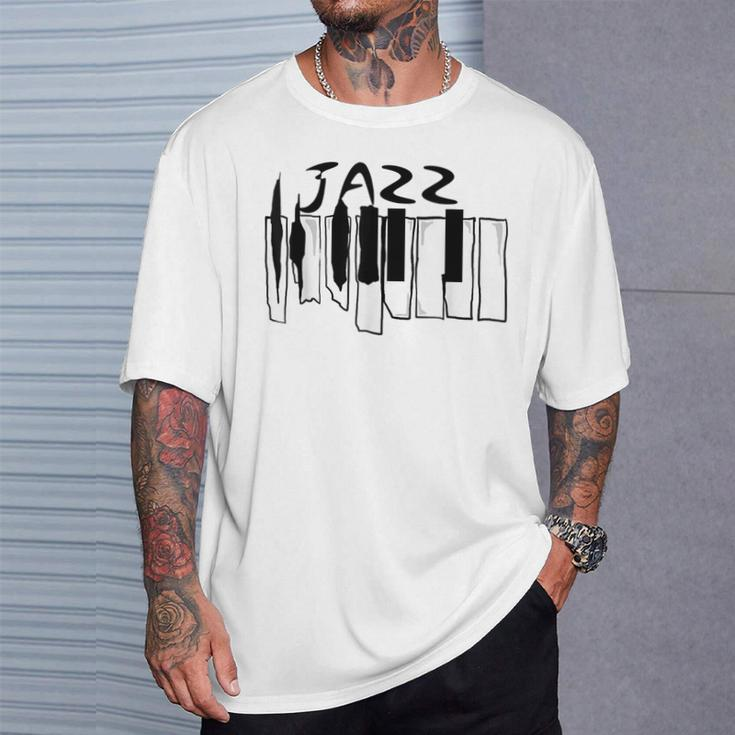 Jazz Lovers Jazz Piano Keys For Music T-Shirt Gifts for Him