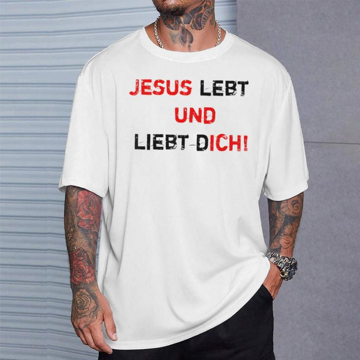 Jesus 4M3 Jesus Leben Und Liebe Dich Glaube Hope Love T-Shirt Geschenke für Ihn