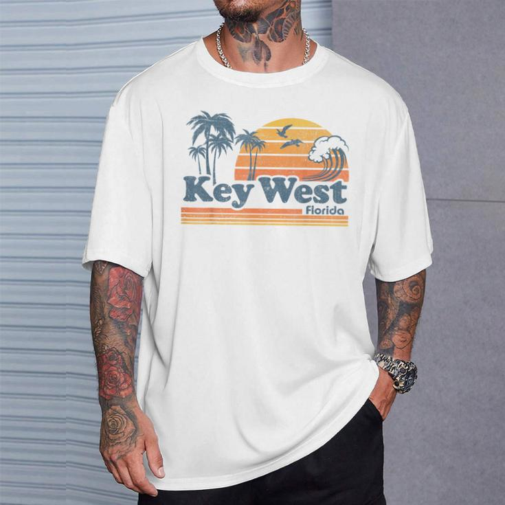 Key West Florida Beach Vintage Spring Break Vacation Retro T-Shirt Gifts for Him
