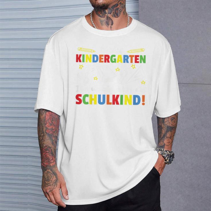 Kinder Tschüss Kindergarten Ich Werde Jetzt Ein Schulkind T-Shirt Geschenke für Ihn