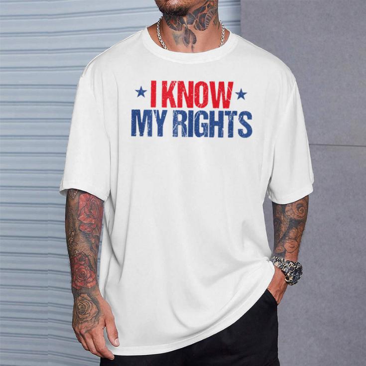 I Know My Rights Protest Vintage T-Shirt Gifts for Him