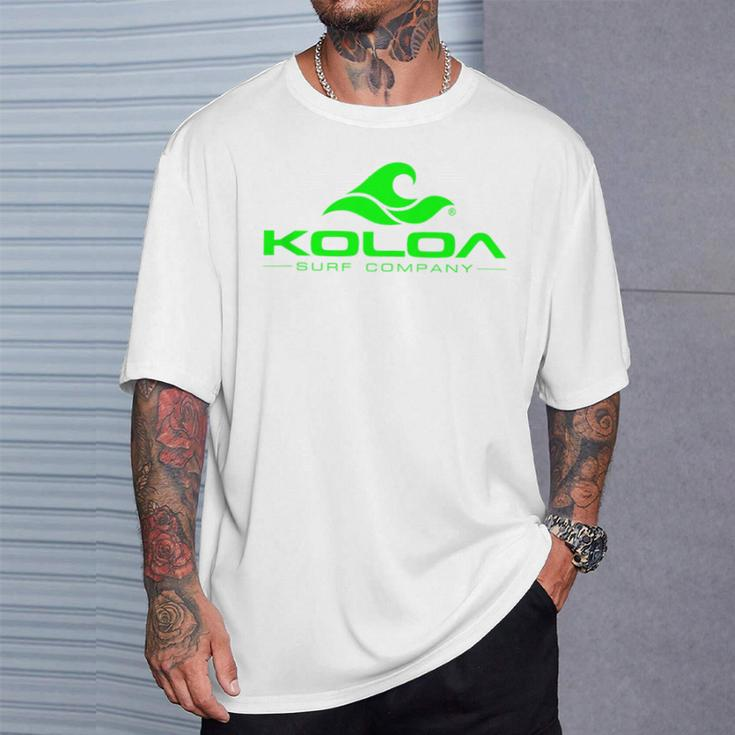 Koloa Surf Classic Wave Green Logo T-Shirt Gifts for Him