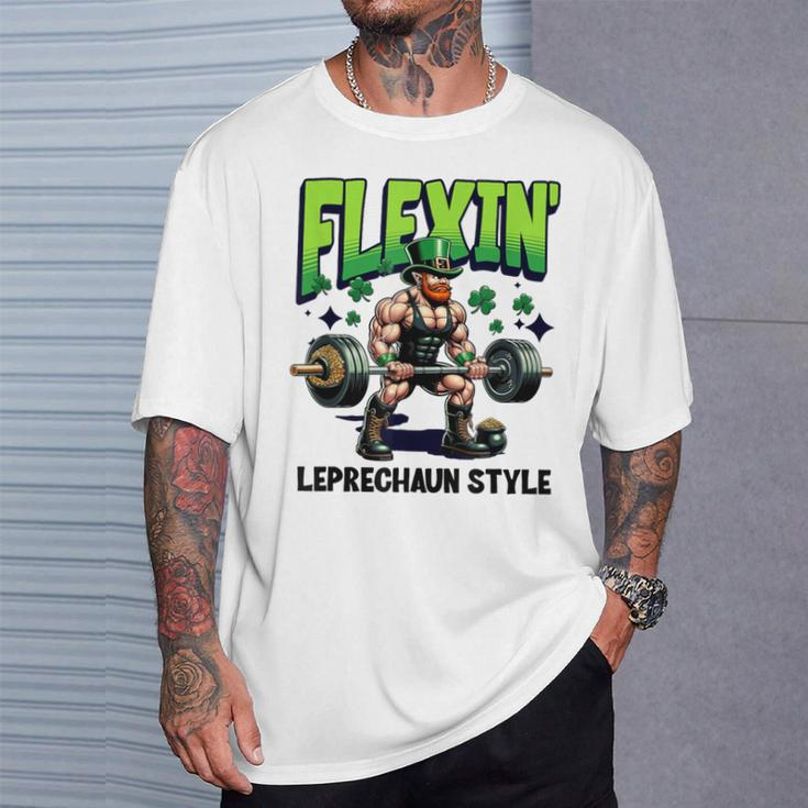 Leprechaun Weight Lifter Irish Workout Gym T-Shirt Gifts for Him