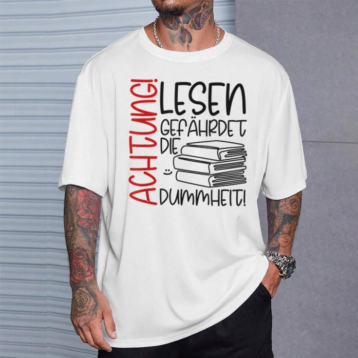 Lesen Dummheit S T-Shirt Geschenke für Ihn