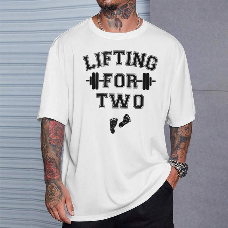 Lifting For Two Pregnancy Workout T-Shirt Gifts for Him