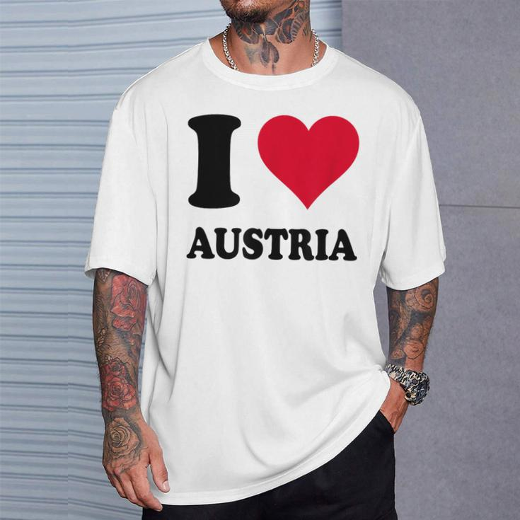 I Love Austria T-Shirt Gifts for Him