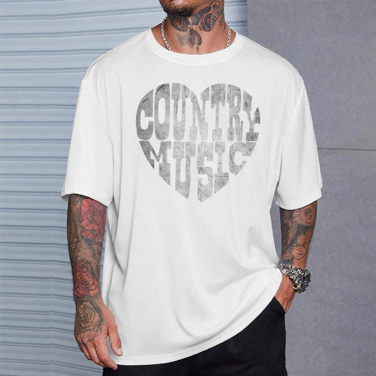 I Love Country Music Lovers Cute Country And Western T-Shirt Gifts for Him