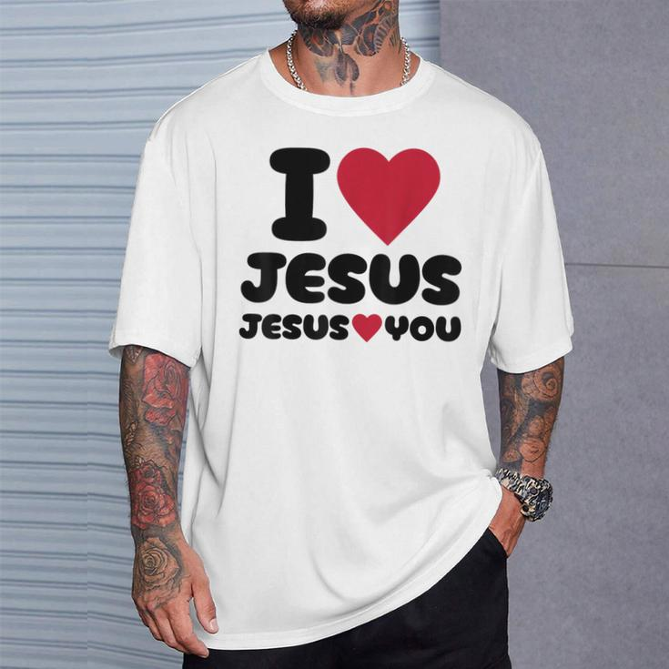 I Love Jesus And Jesus Loves You Christian T-Shirt Gifts for Him