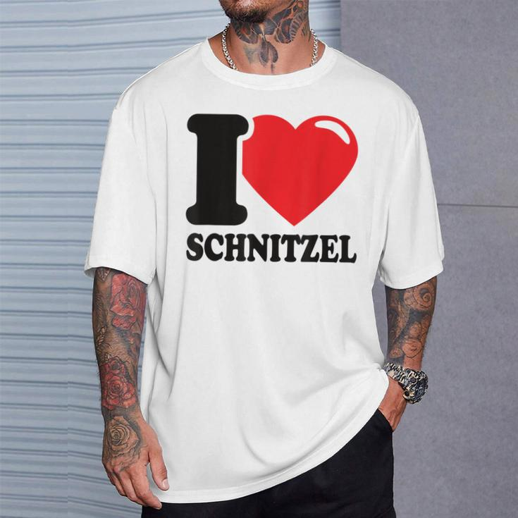 I Love Schnitzel Ich Liebe Schnitzel Schnitzel T-Shirt Geschenke für Ihn