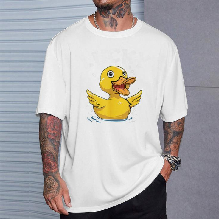 Lucky Rubber Ducks Duckling Duckies T-Shirt Gifts for Him