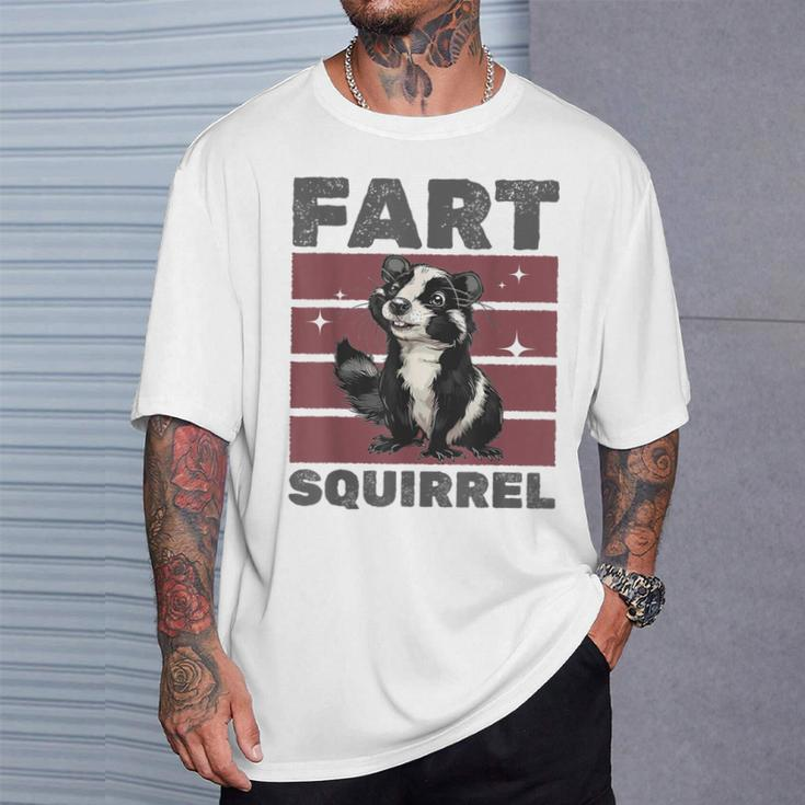 Lustiges Stinktier Furz Eichhörnchen T-Shirt Geschenke für Ihn