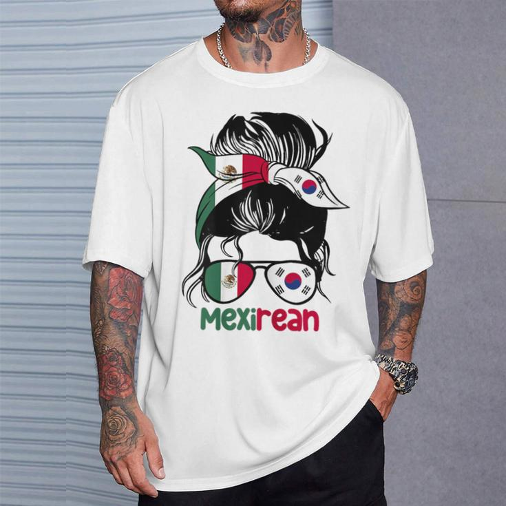 Mexirean Roots Half South Korean Half Mexican T-Shirt Gifts for Him