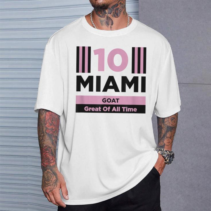 Miami 10 GOAT Herren T-Shirt - Sportdesign für den Großartigsten Geschenke für Ihn