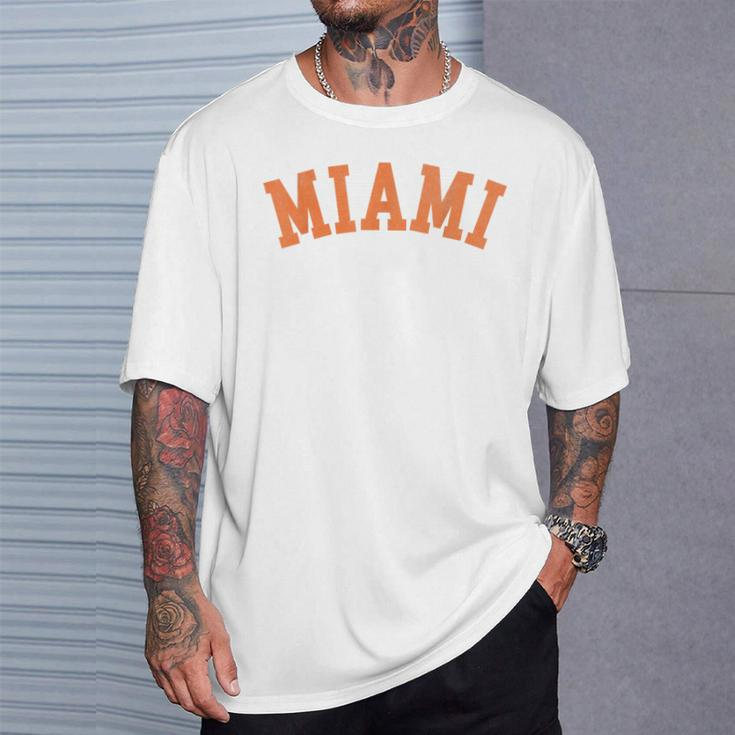 Miami Fl Throwback Sporty Classic T-Shirt Gifts for Him