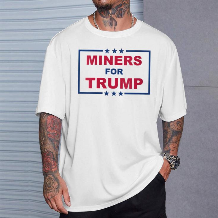 Miners For Trump Coal Mining Donald Trump Supporter T-Shirt Gifts for Him