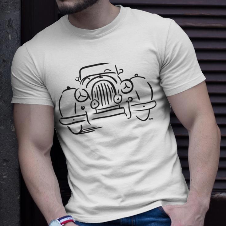 Morgan 4X4 44 Black British Car T-Shirt Gifts for Him