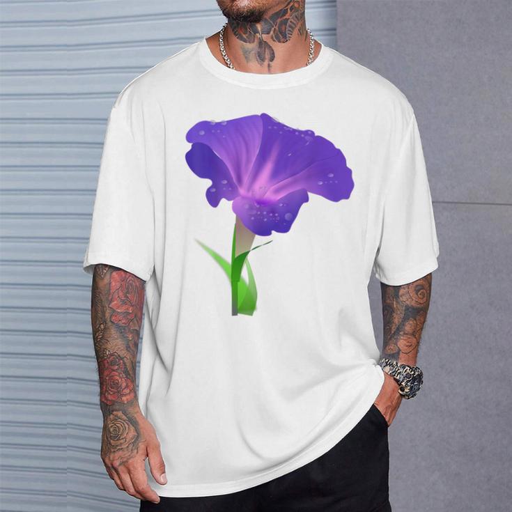 Morning Glory Flower Gardener T-Shirt Gifts for Him