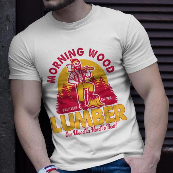 Morning Wood Lumber Our Wood Is Hard To Beat T-Shirt Gifts for Him