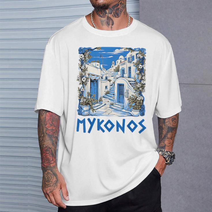 Mykonos Souvenir Mykonos Greece Mykonos T-Shirt Geschenke für Ihn