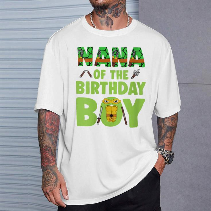 Nana Of The Birthday Boy Turtle Family Matching T-Shirt Gifts for Him