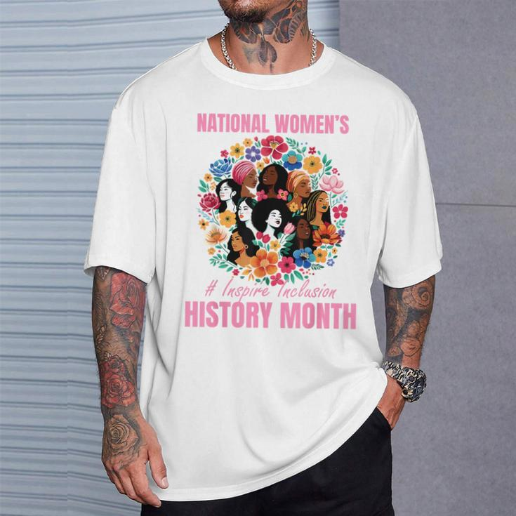 National Women's Day 2024 Inspire Inclusion History Month T-Shirt Gifts for Him