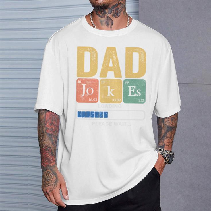 Papa- Papa Witze Loading Regelmäßigatertag T-Shirt Geschenke für Ihn