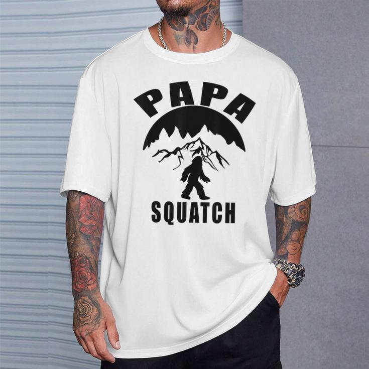 Papa Squatch Sasquatch Lustiges Kostüm T-Shirt Geschenke für Ihn