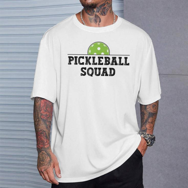 Pickleball Squad Pickle Ball Lovers Team Pickleball T-Shirt Gifts for Him