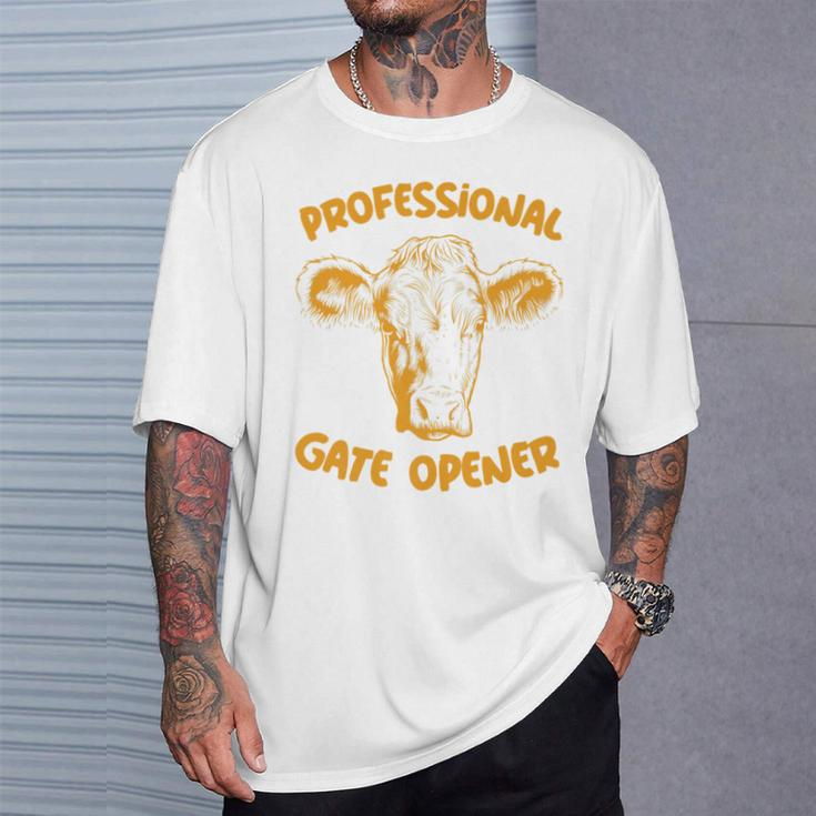 Professional Gate Opener Fun Farm And Ranch T-Shirt Gifts for Him