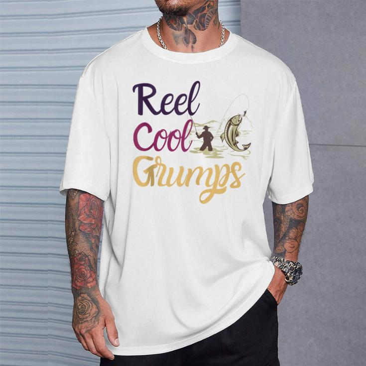 Reel Cool Grumps Vintage Fishing Father's Day T-Shirt Gifts for Him