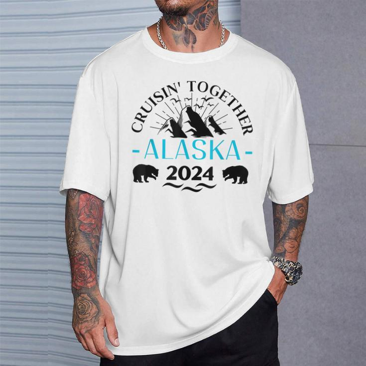 Retro Alaska Cruise 2024 Family Cruise 2024 Family Matching T-Shirt Gifts for Him